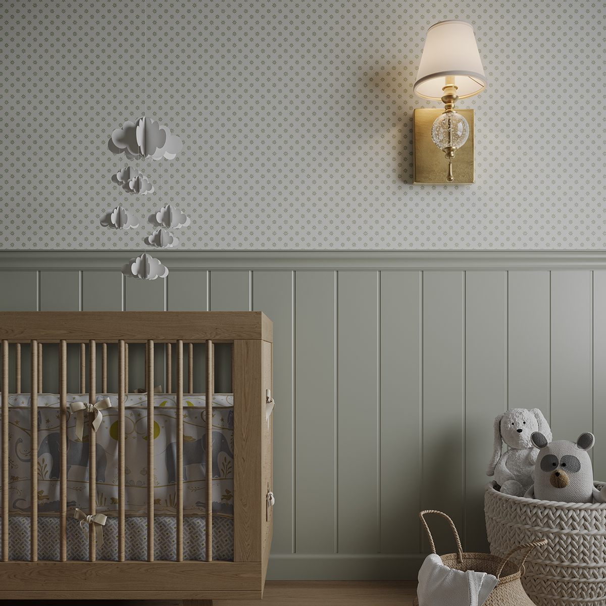 Стеновая панель Ultrawood Wain 0003 под покраску (грунт) 133х816х6 мм